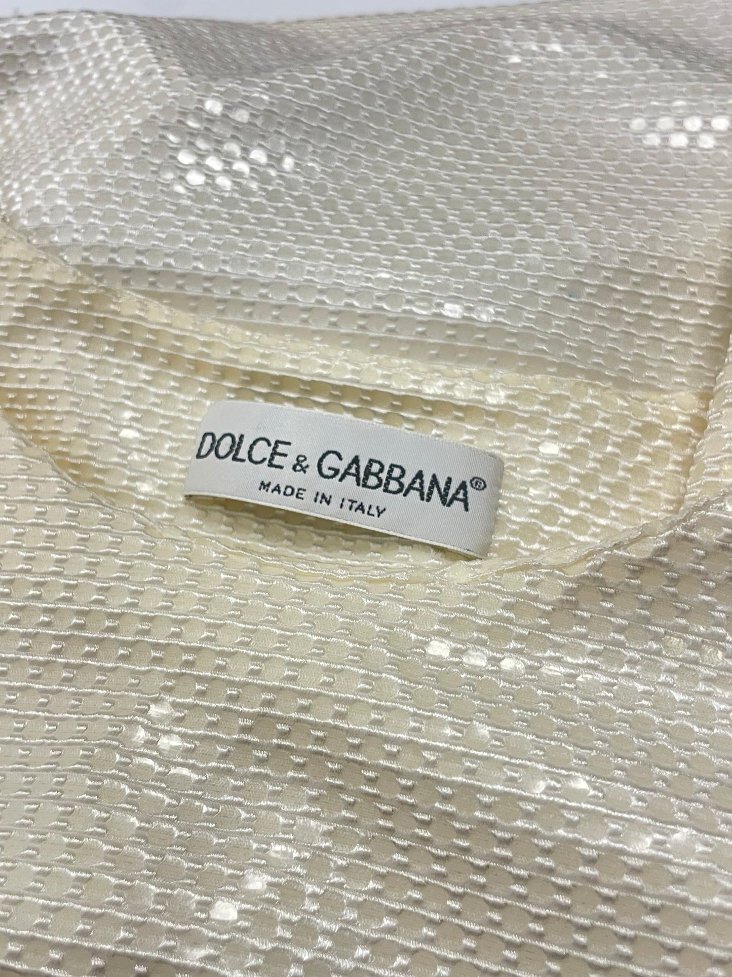 Dolce & Gabbana 1990’s Foil Effect Sheath Dress