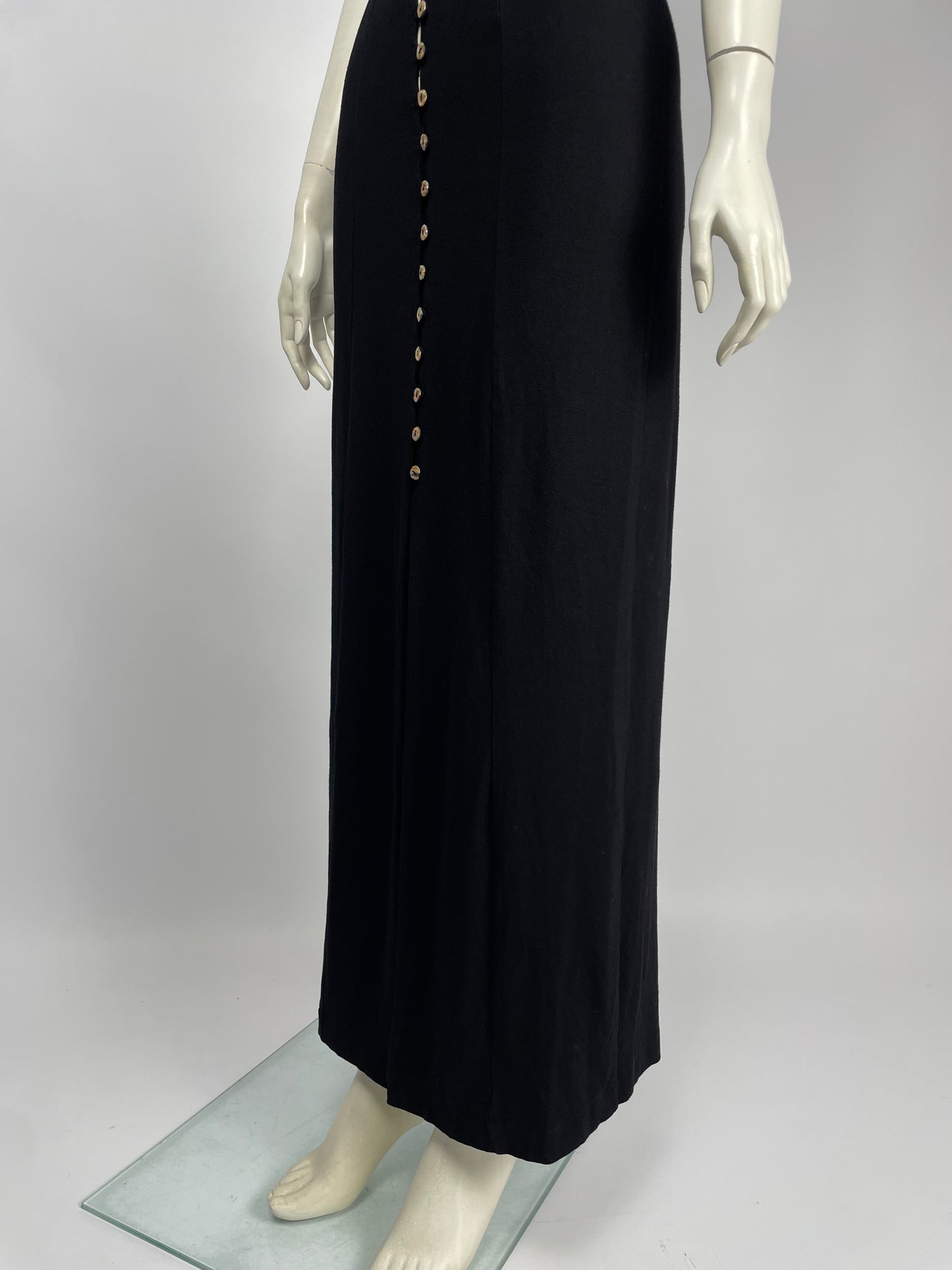 Plein Sud F/W 1993 knit button up maxi dress.