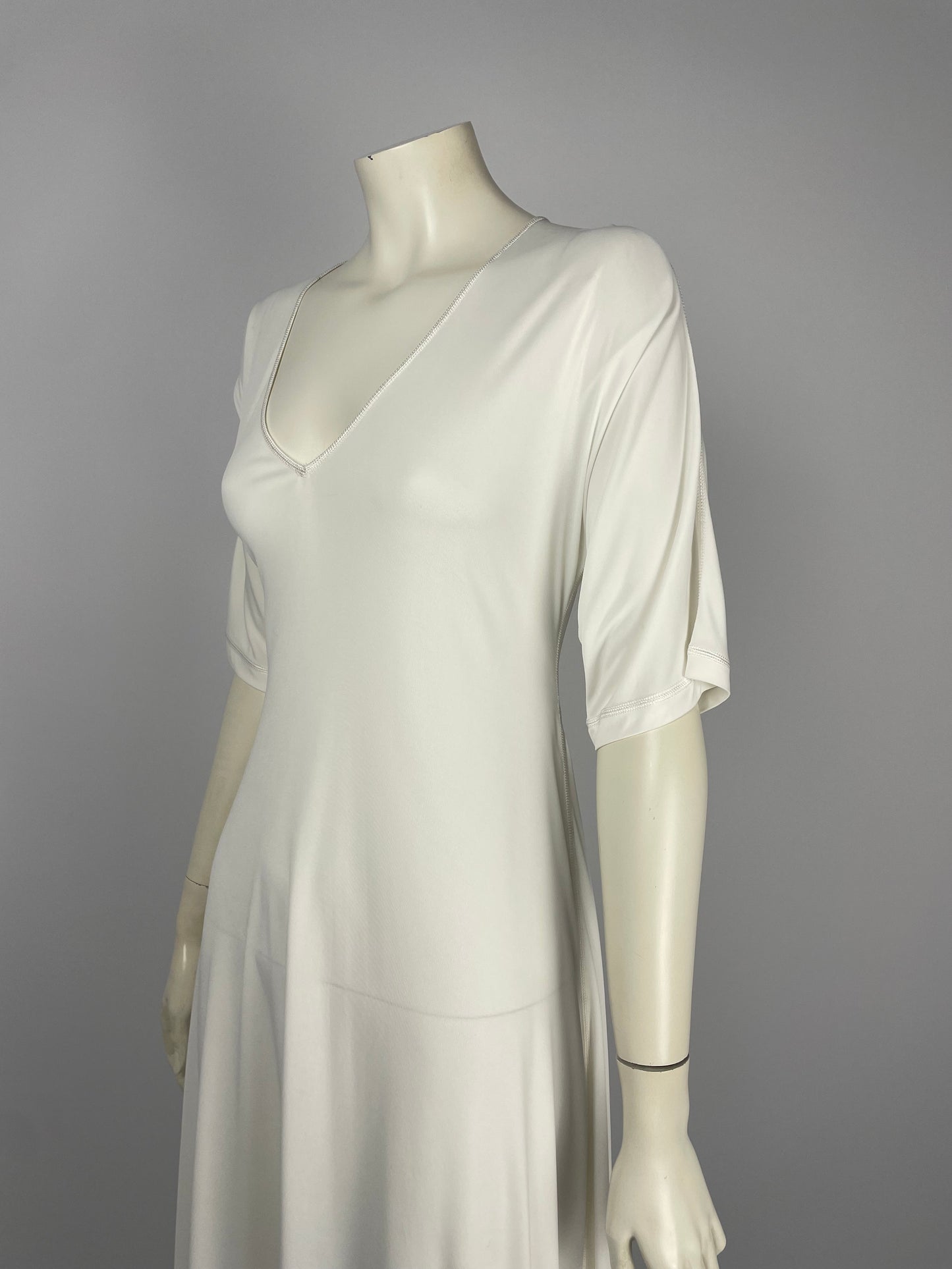 Jean Paul Gaultier white maxi dress