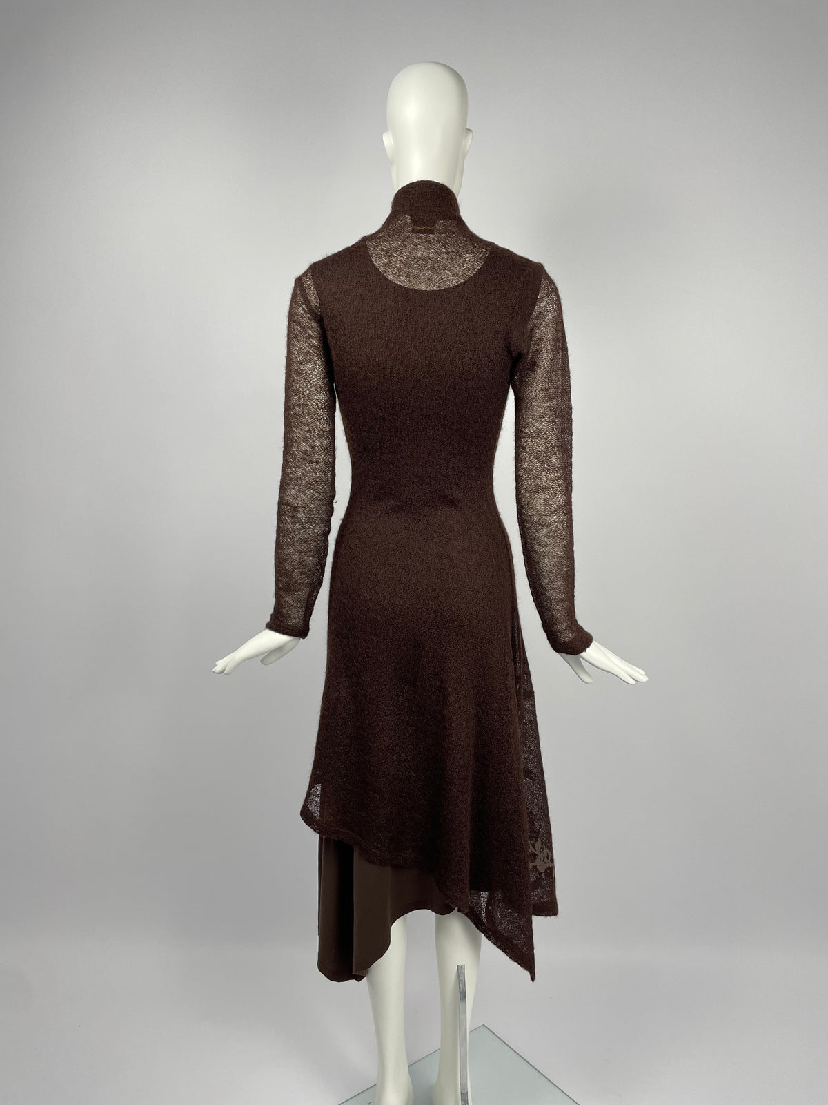 Plein Sud 1990’s double layer knit maxi dress