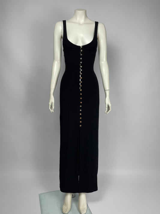 Plein Sud F/W 1993 knit button up maxi dress.