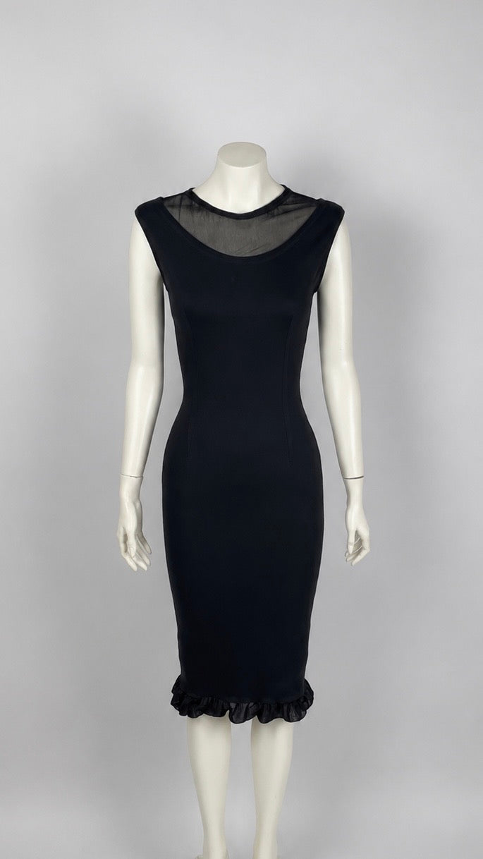 Dolce & Gabbana Early 1990’s  Sheath Double Layer Dress