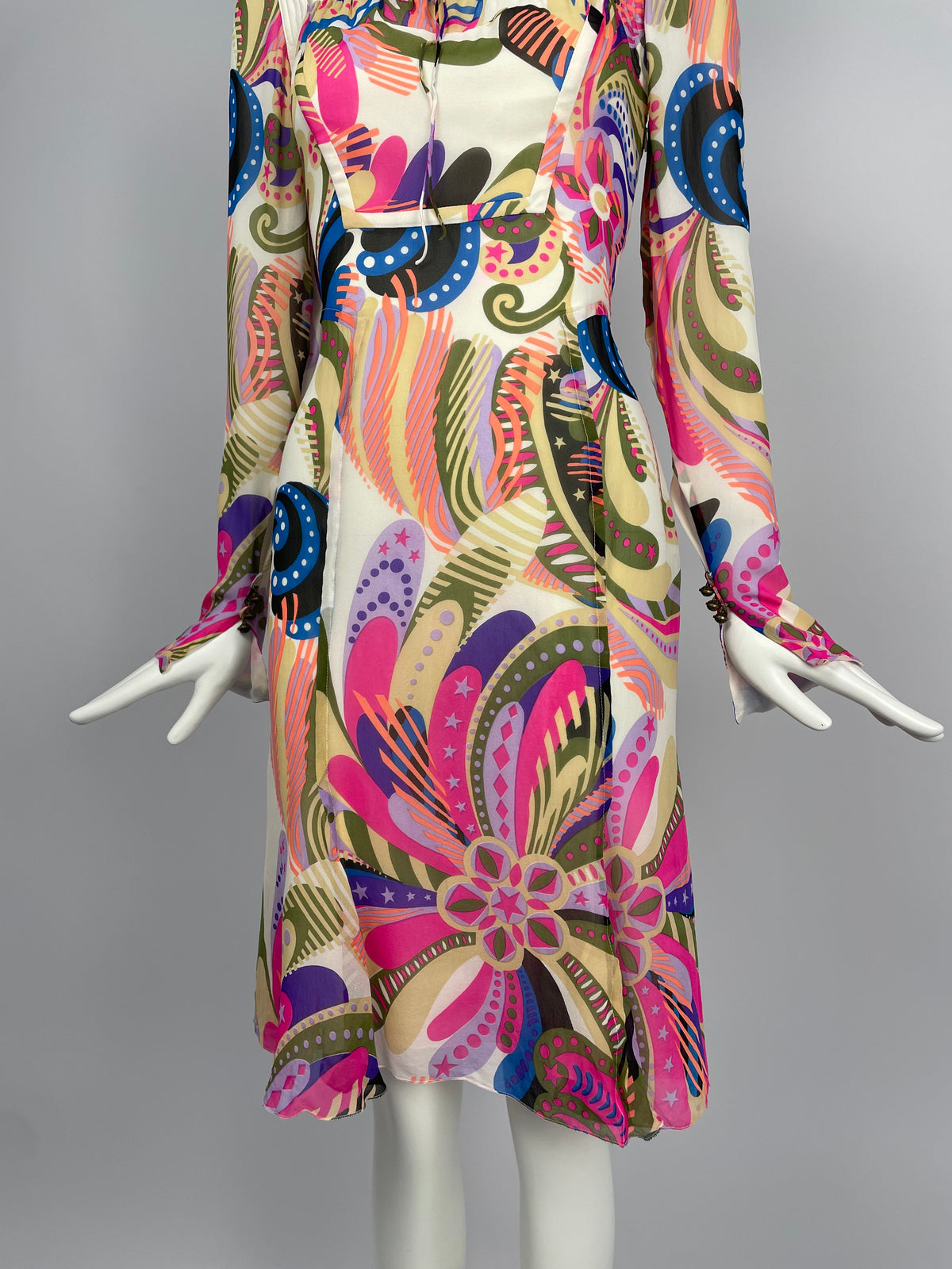 Gianni Versace Couture F/W 2002 Silk Dress