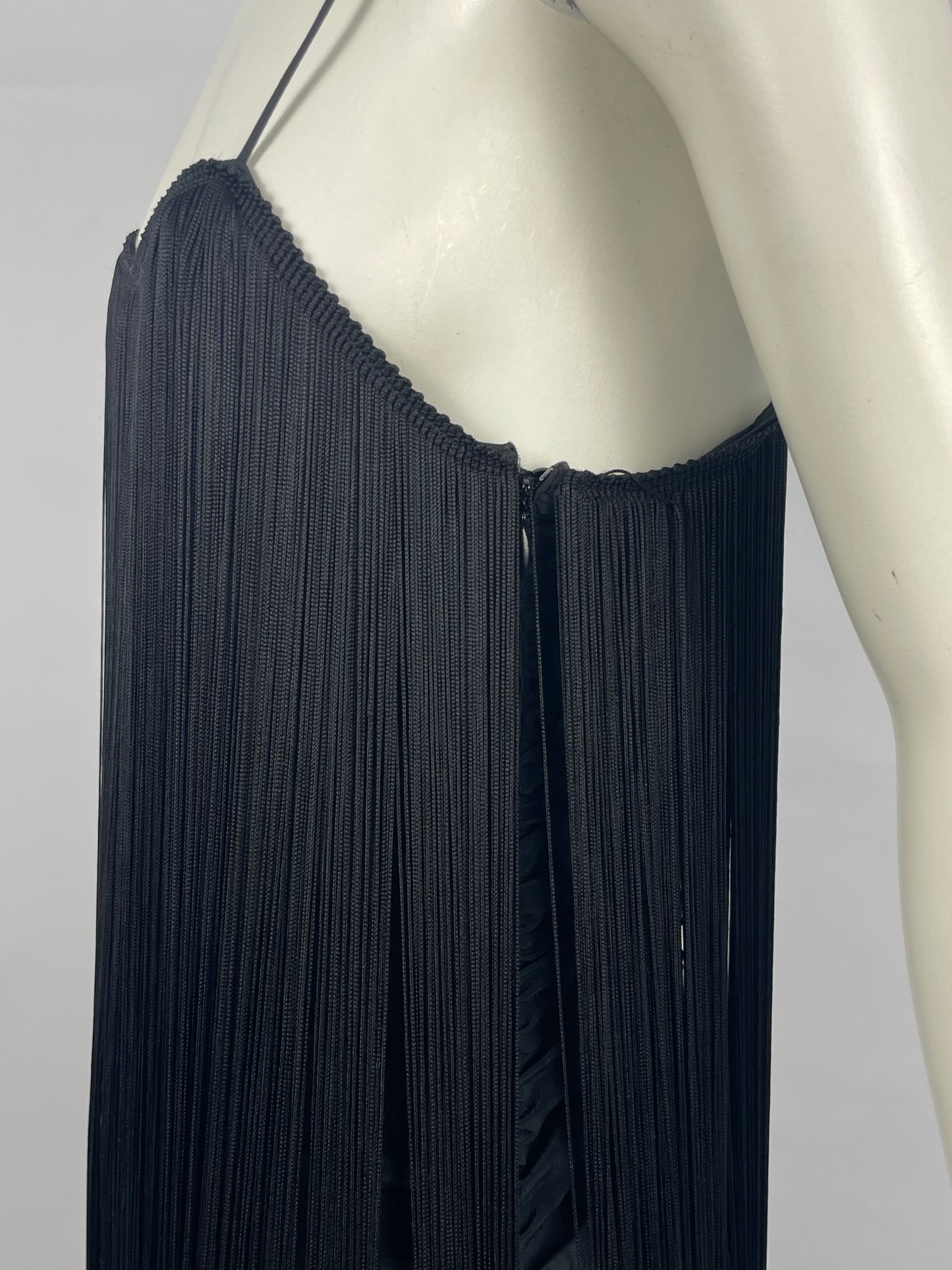 Emporio Armani 1990’s Fringes Gathered dress