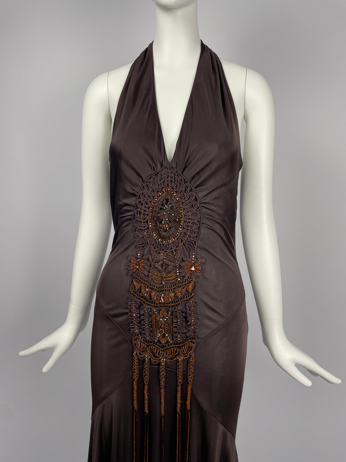 Gai Mattiolo Couture 1990’s totem gown