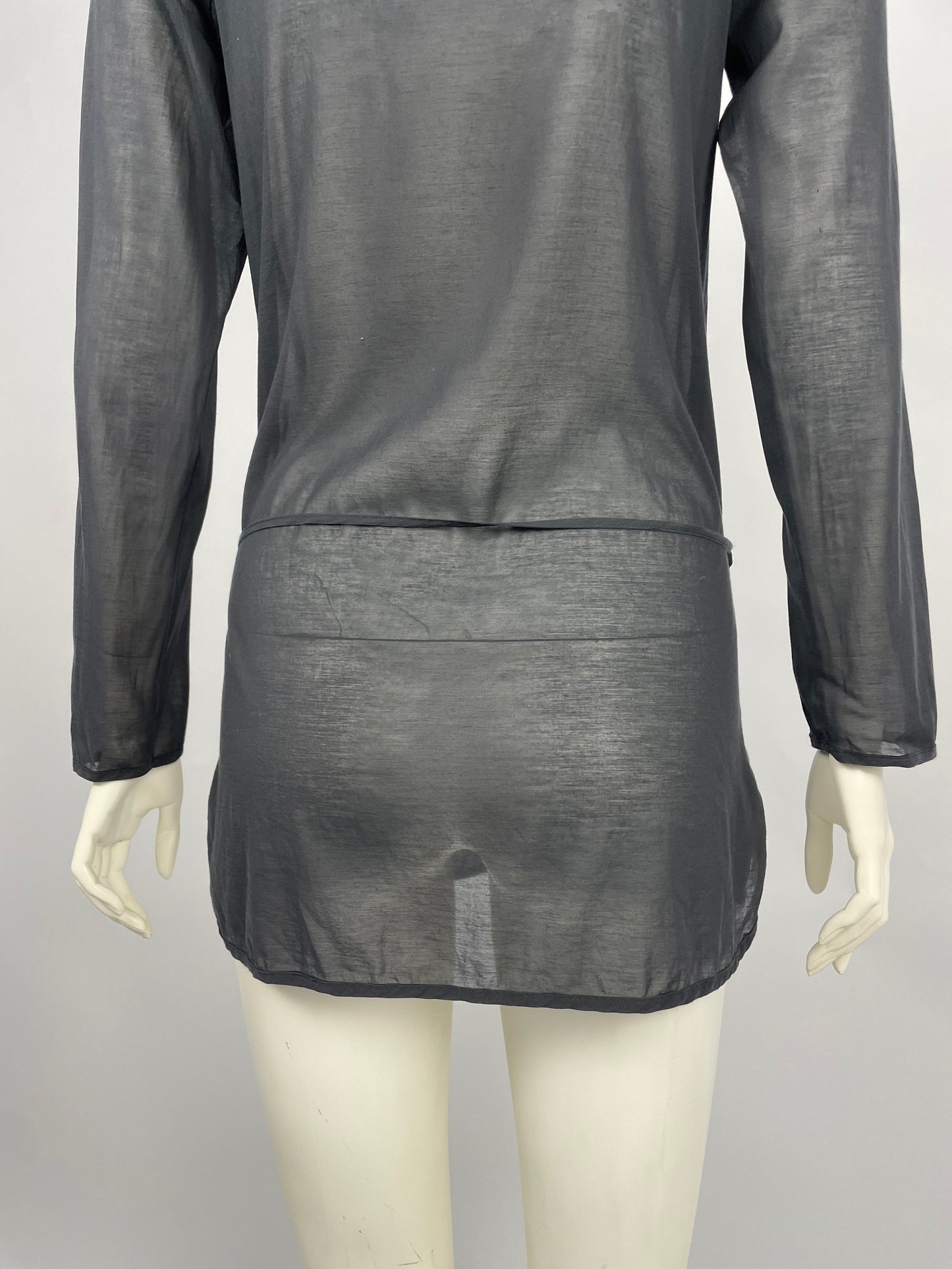 Dior by John Galliano early 2000’s V neck tie blouse