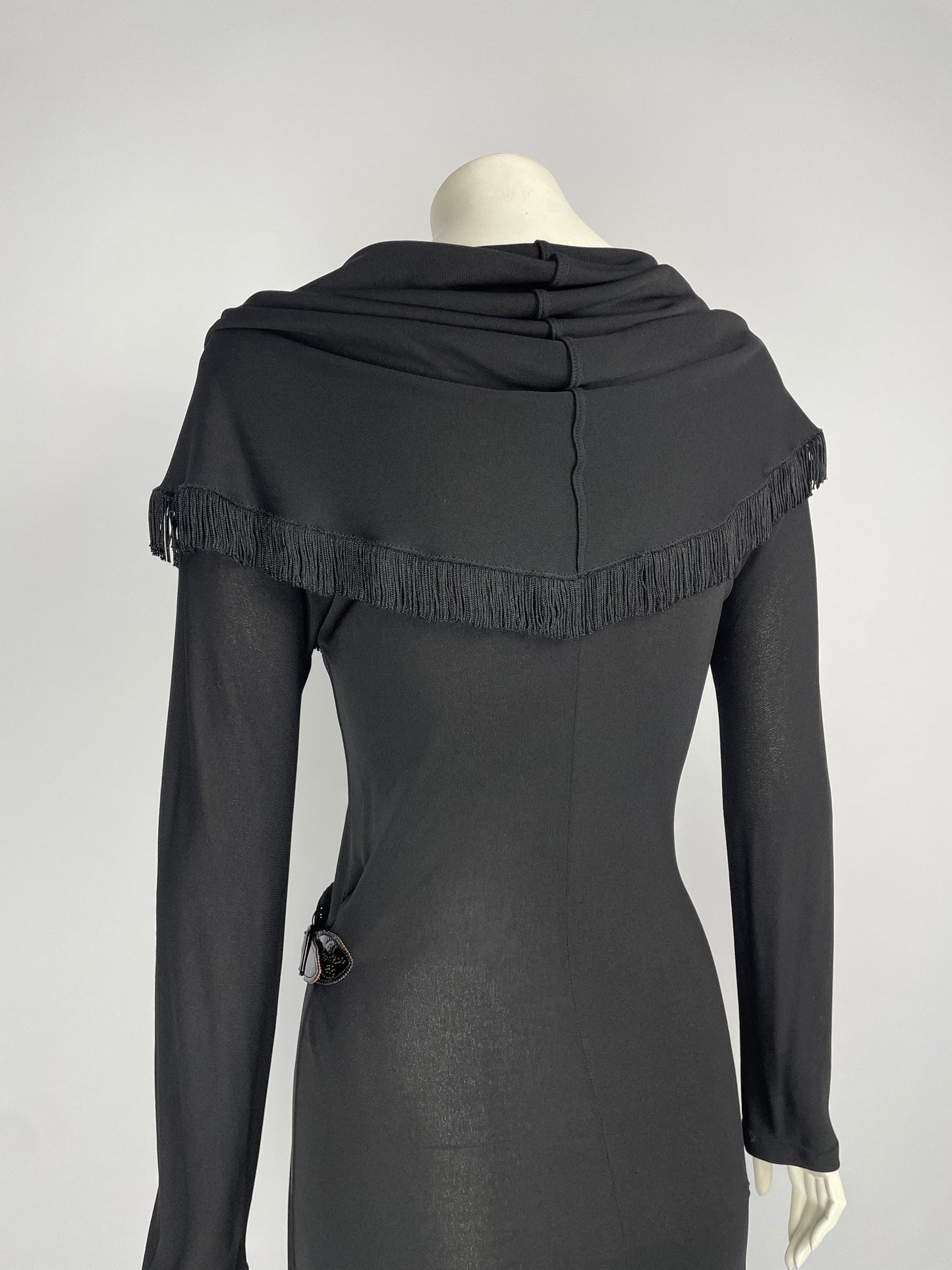 Jean Paul Gaultier 2000’s fringes belt maxi dress.