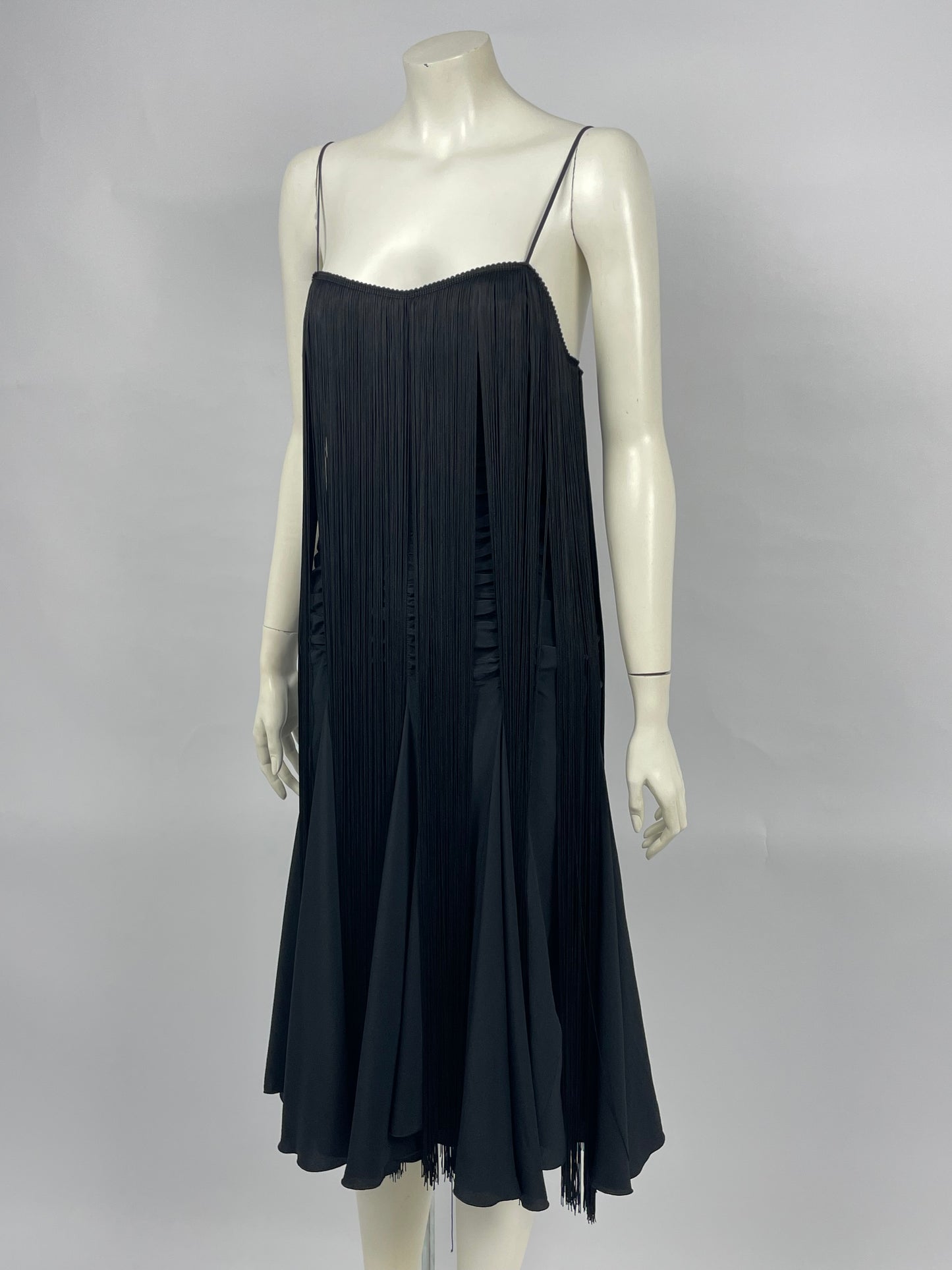 Emporio Armani 1990’s Fringes Gathered dress