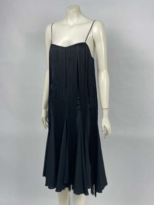 Emporio Armani 1990’s Fringes Gathered dress