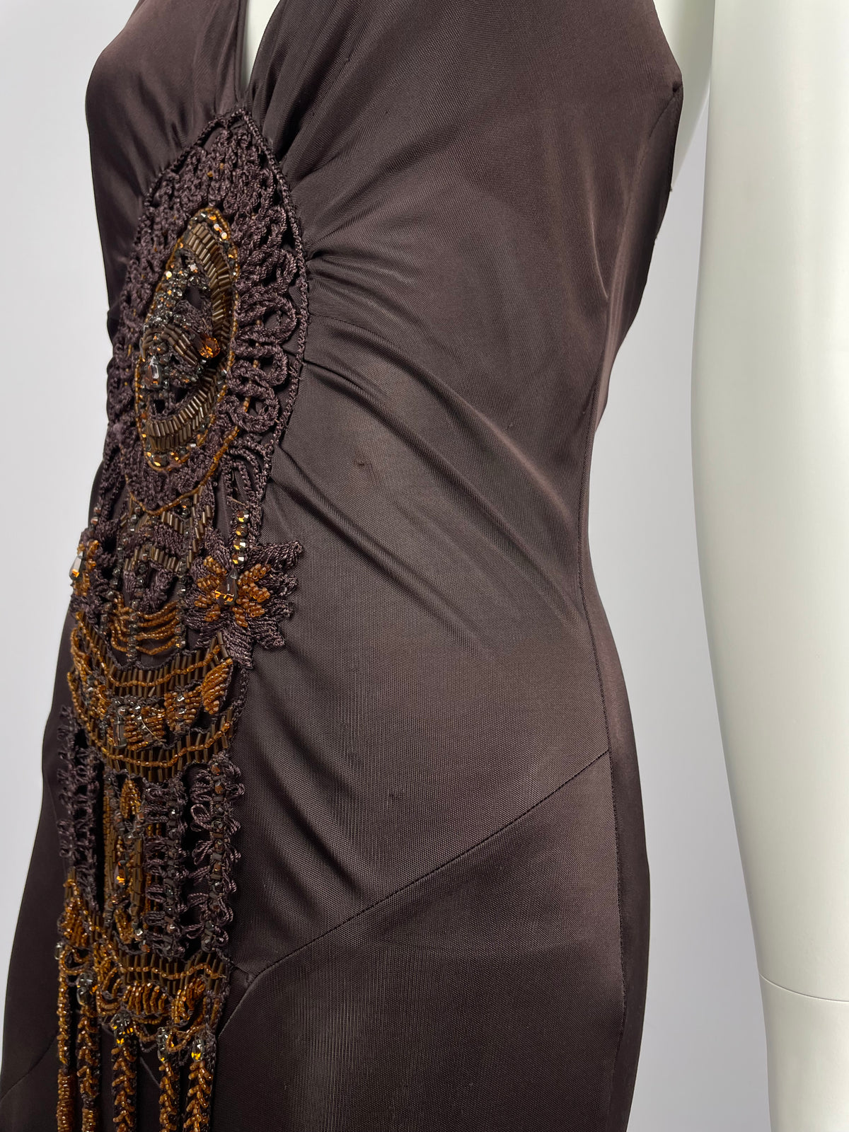 Gai Mattiolo Couture 1990’s totem gown