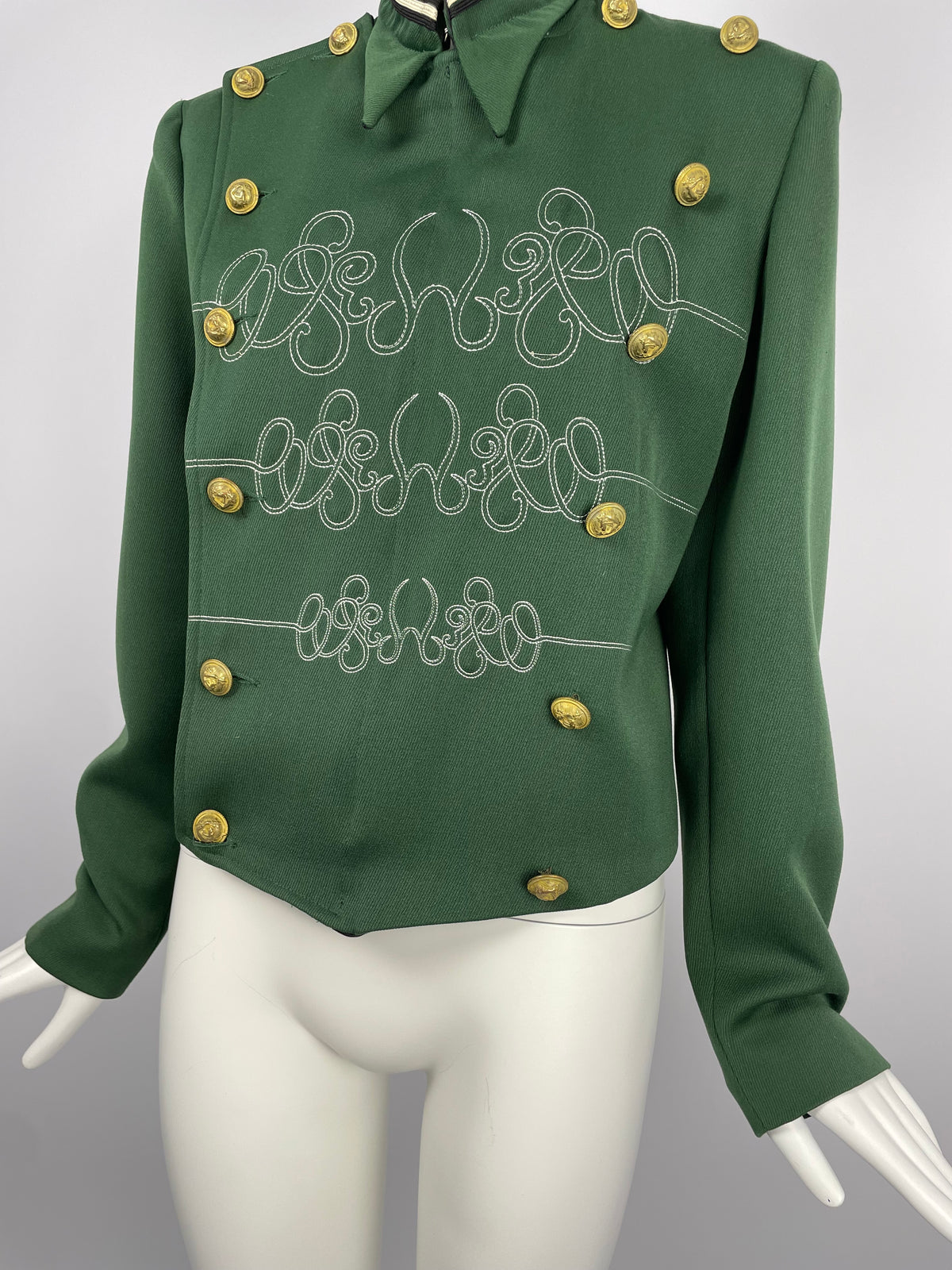 Marithe closed 1980's double breasted napoleon jacket