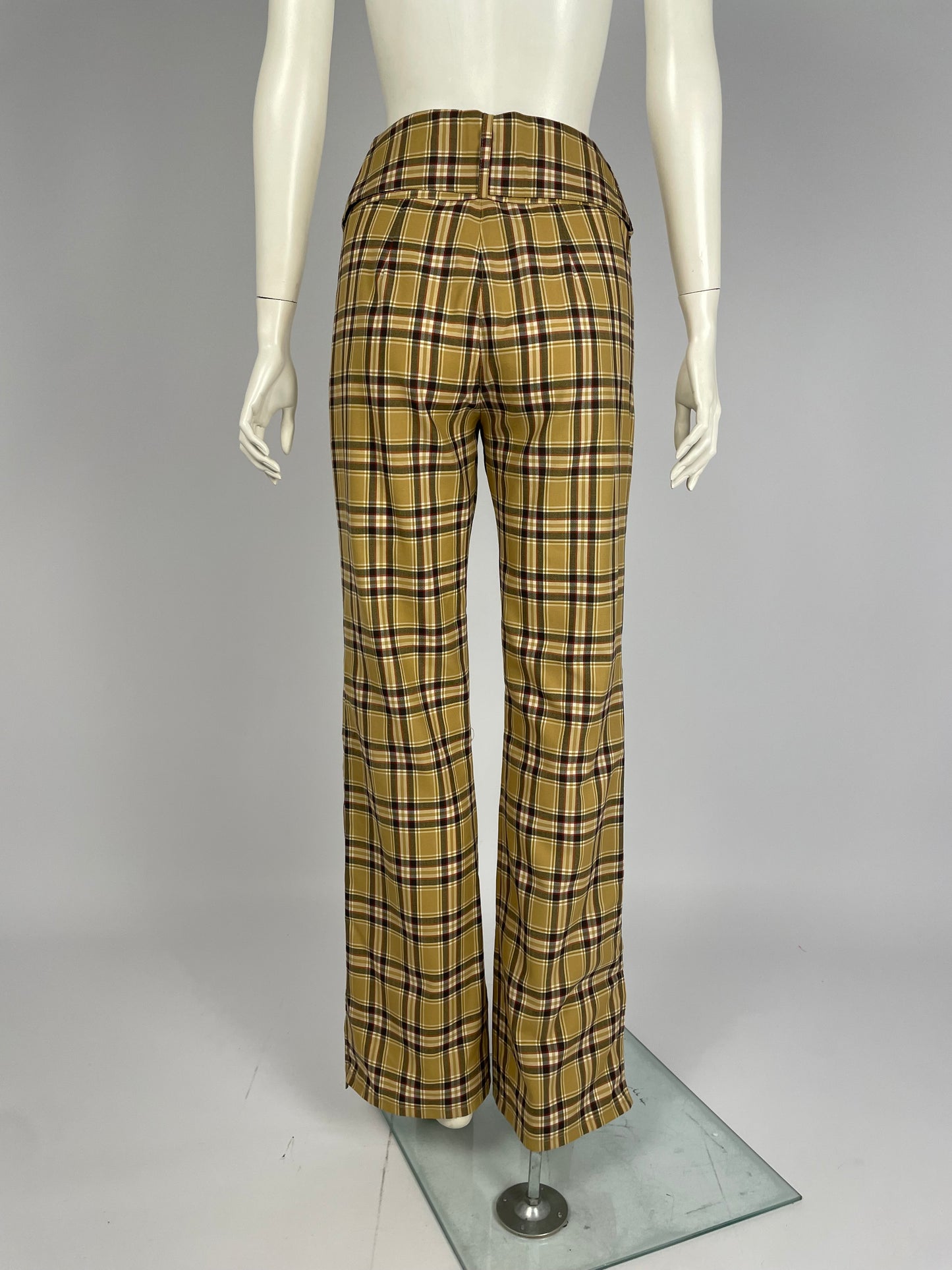 Dior by John Galliano F/W 2001 squared print pants.