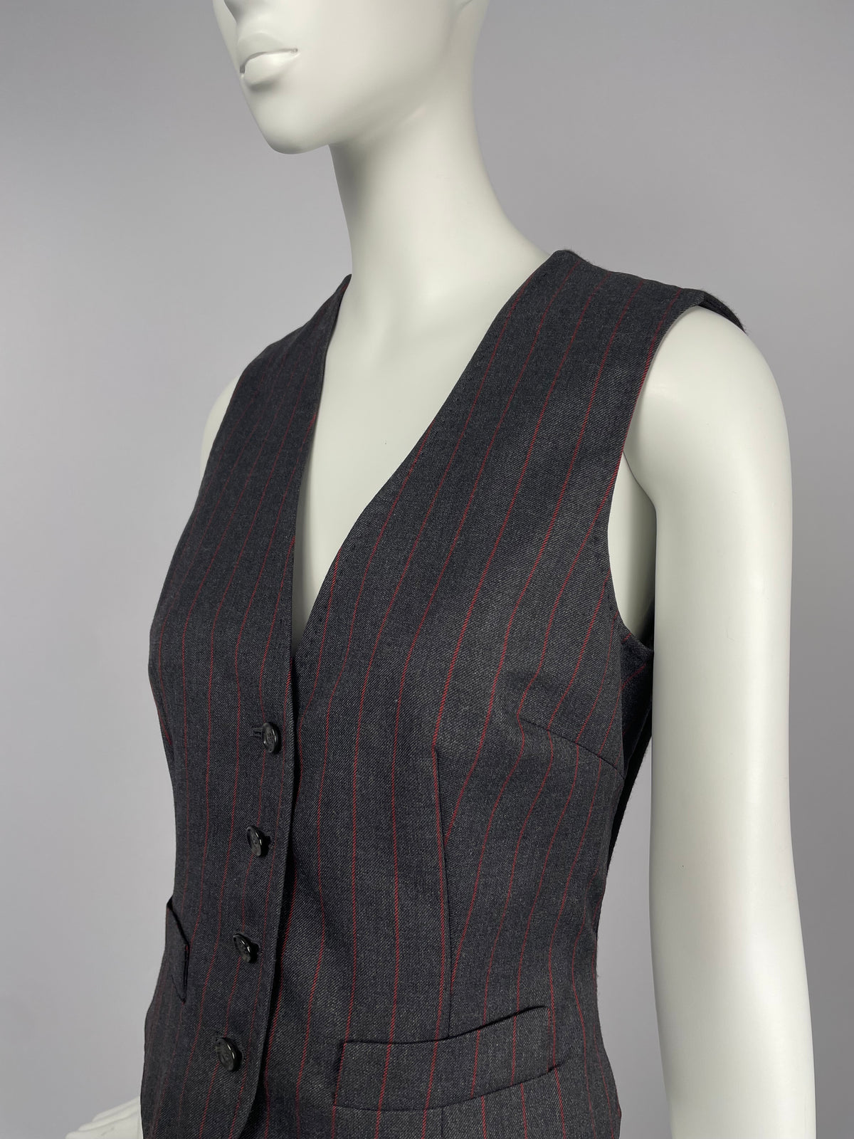 Dolce & Gabbana F/W 1997 Pinstripe wool vest