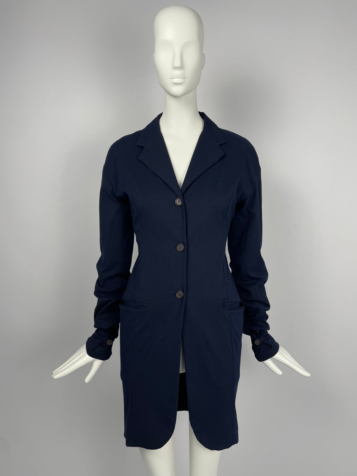 Dolce & Gabbana early 1990's Elastic corduroy coat
