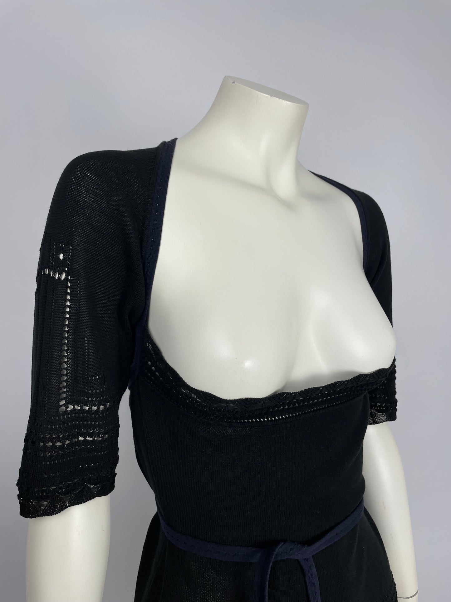 Dior by John Galliano S/S 2000 bondage knit top.