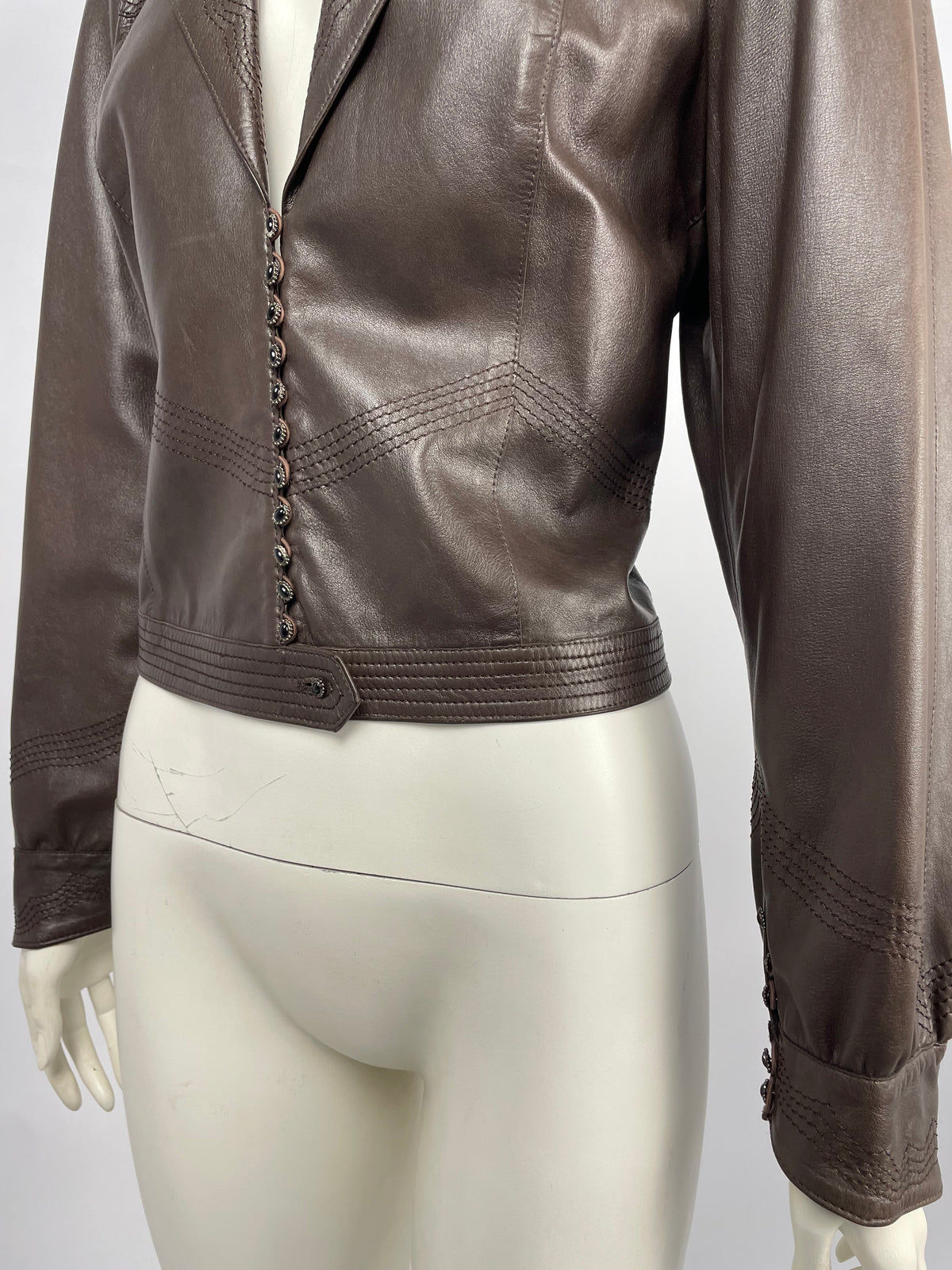 Dior by John Galliano F/W 2002 leather jacket.