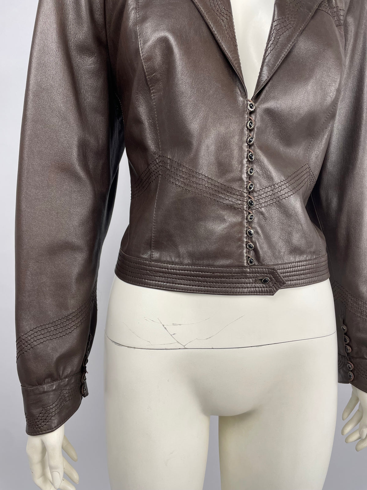 Dior by John Galliano F/W 2002 leather jacket.