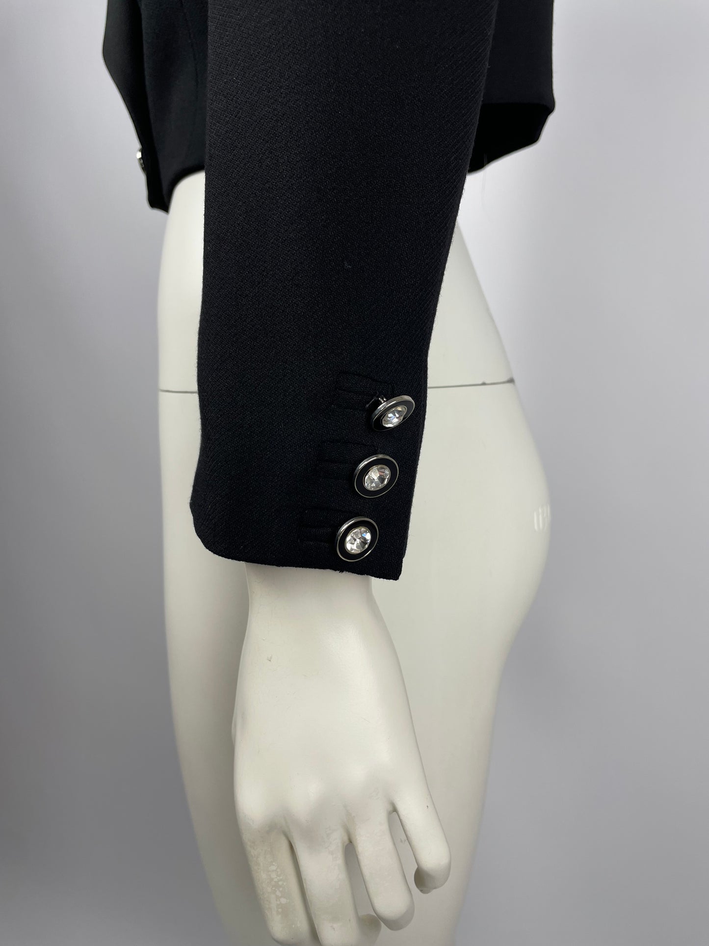 Gianni Versace S/S 1989 Cropped Tuxedo Blazer