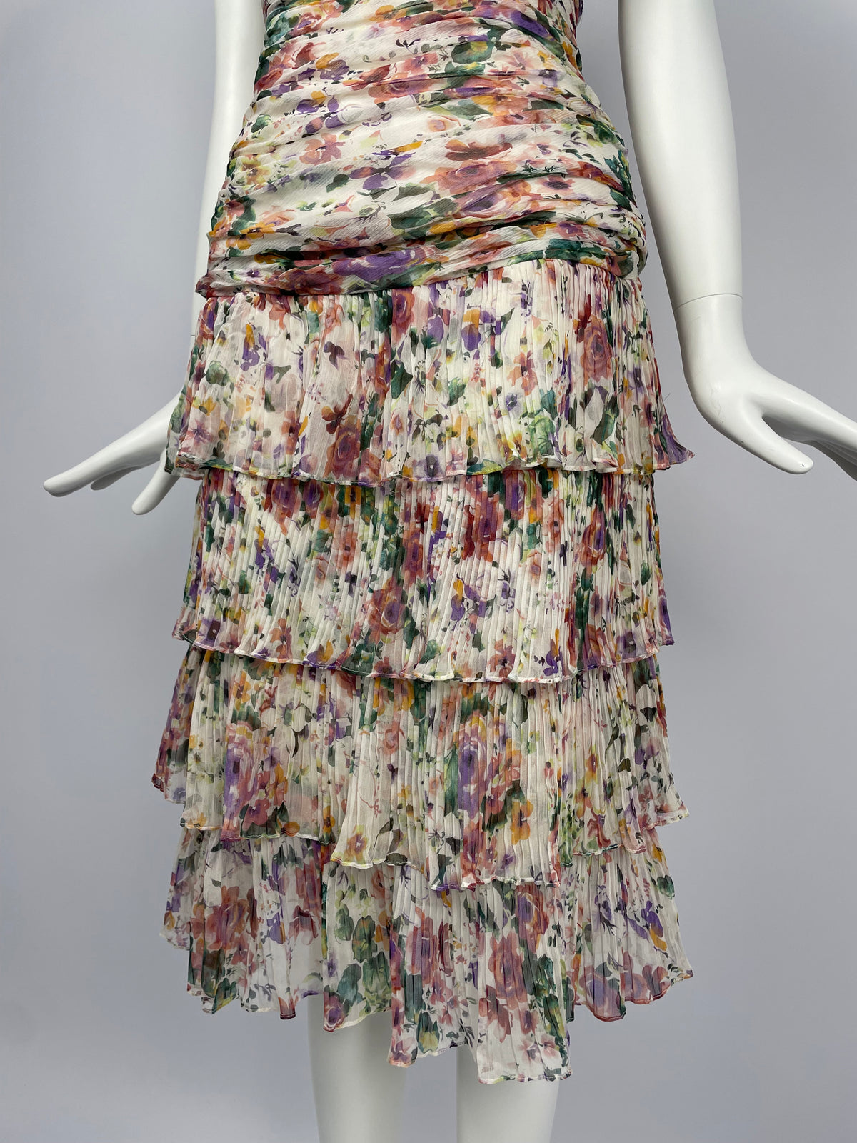 Georges Rech 2000’s gathered silk summer set