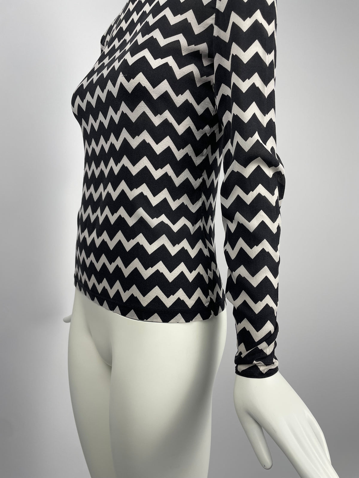 Gianni Versace 1990's stripes print top