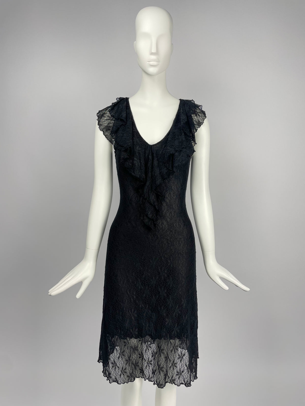 Blugirl Blumarine 2000's lace midi dress