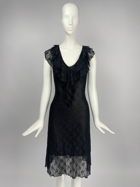 Blugirl Blumarine 2000's lace midi dress