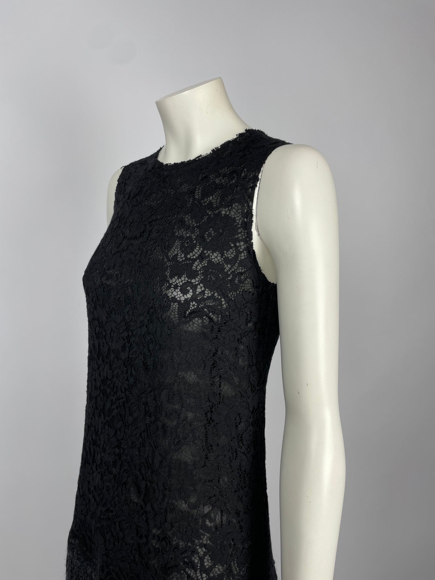 Dolce & Gabbana Lace & Tweed Dress