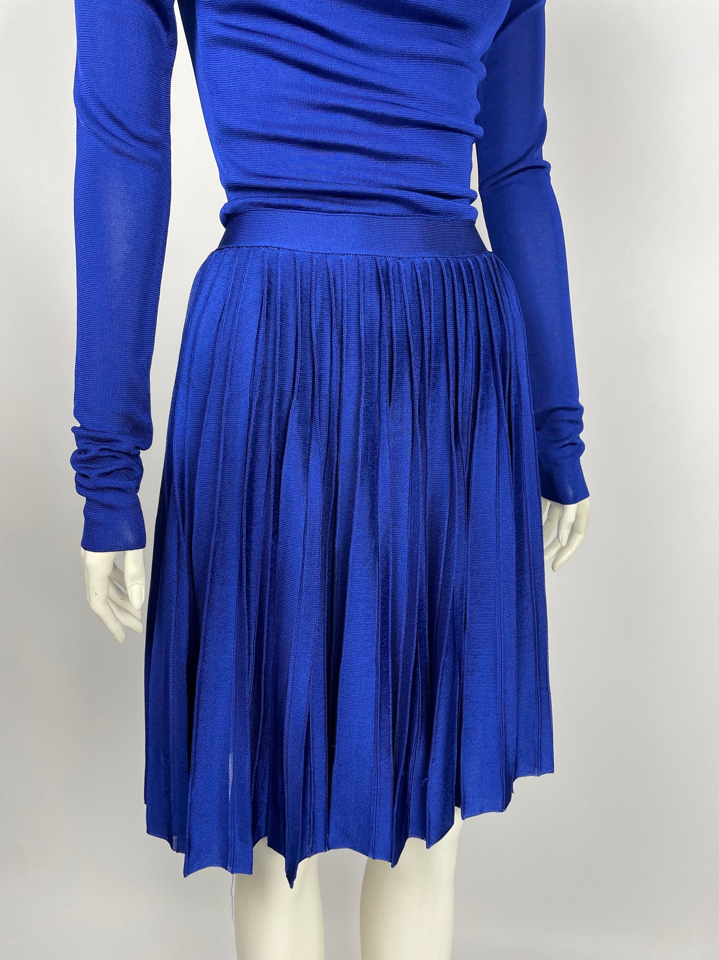 Dior cruise 2012 heavy knit pleated dress.