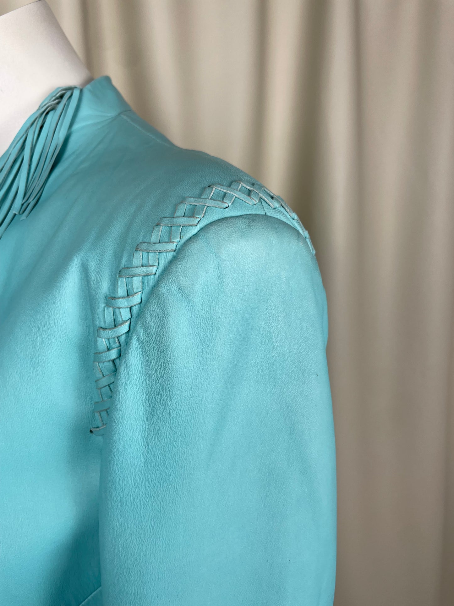 Gianni Versace S/S 2002 Fringes Leather Blazer (M)