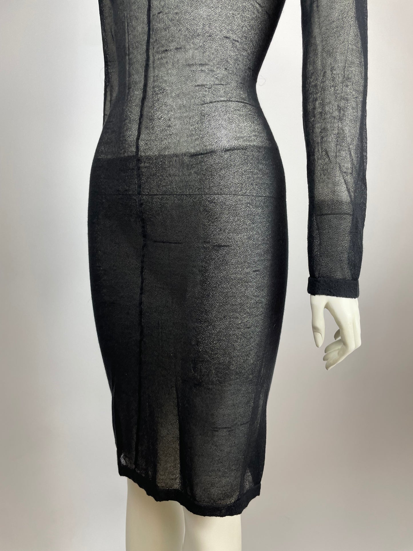 Dolce & Gabbana sheer mesh v neck dress