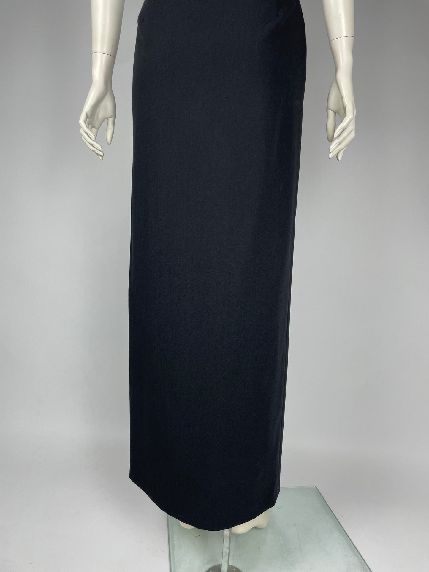 Jean Paul Gaultier wool button up maxi skirt