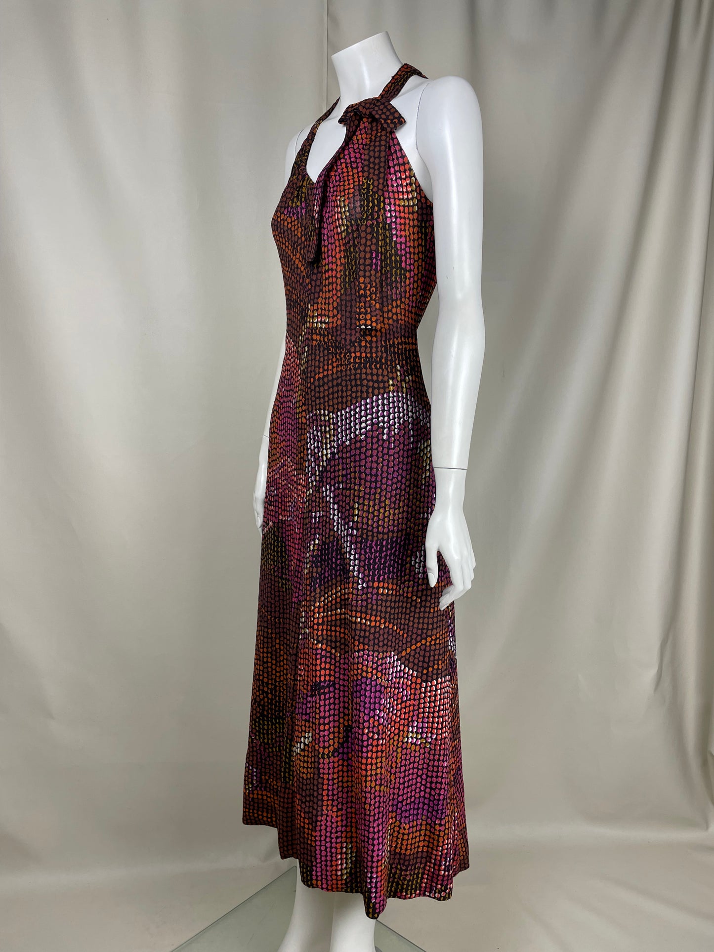Miss Dior 1970’s Floral Dots Dress (M)