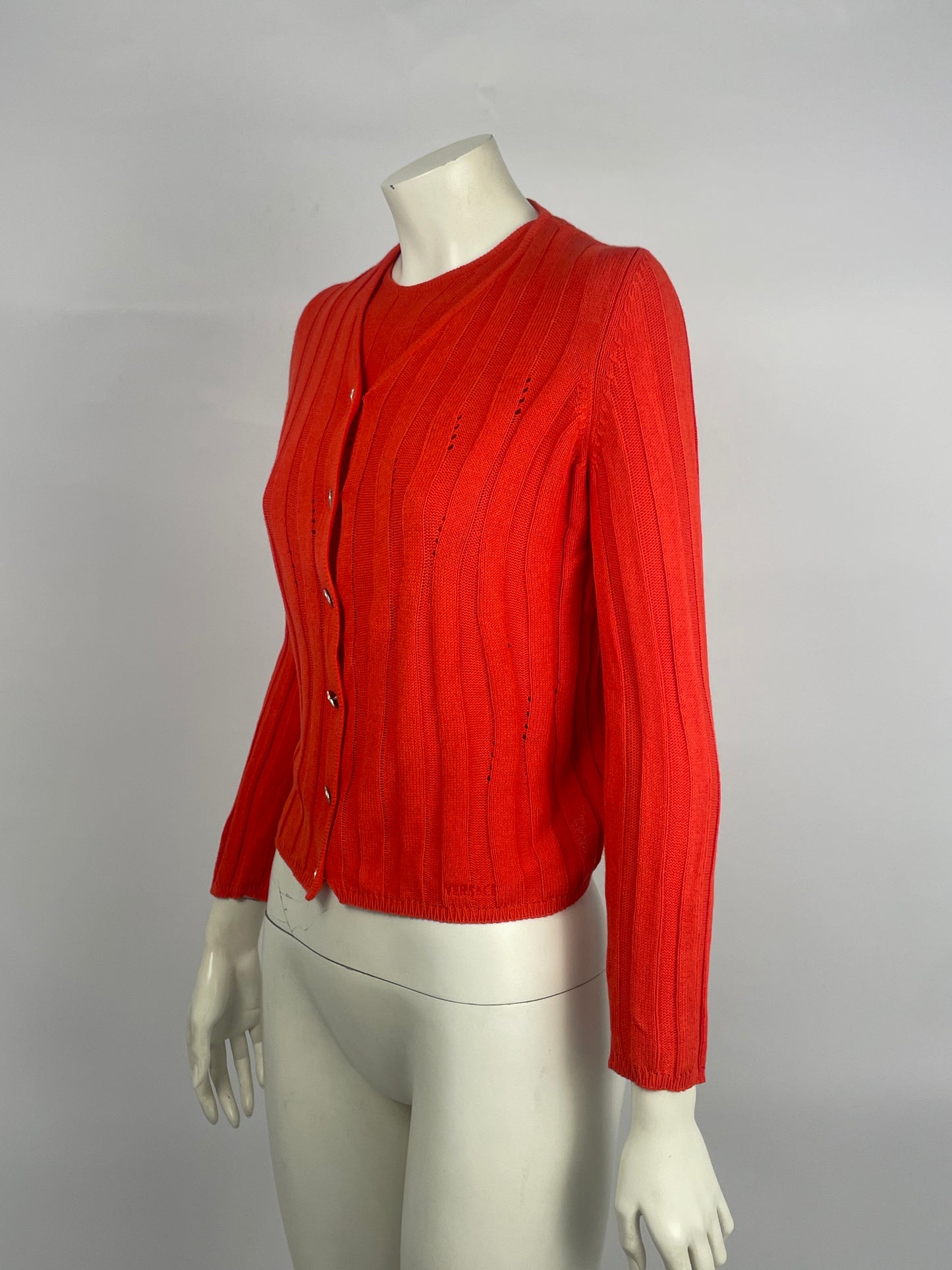 Gianni Versace 2000’s red twin set