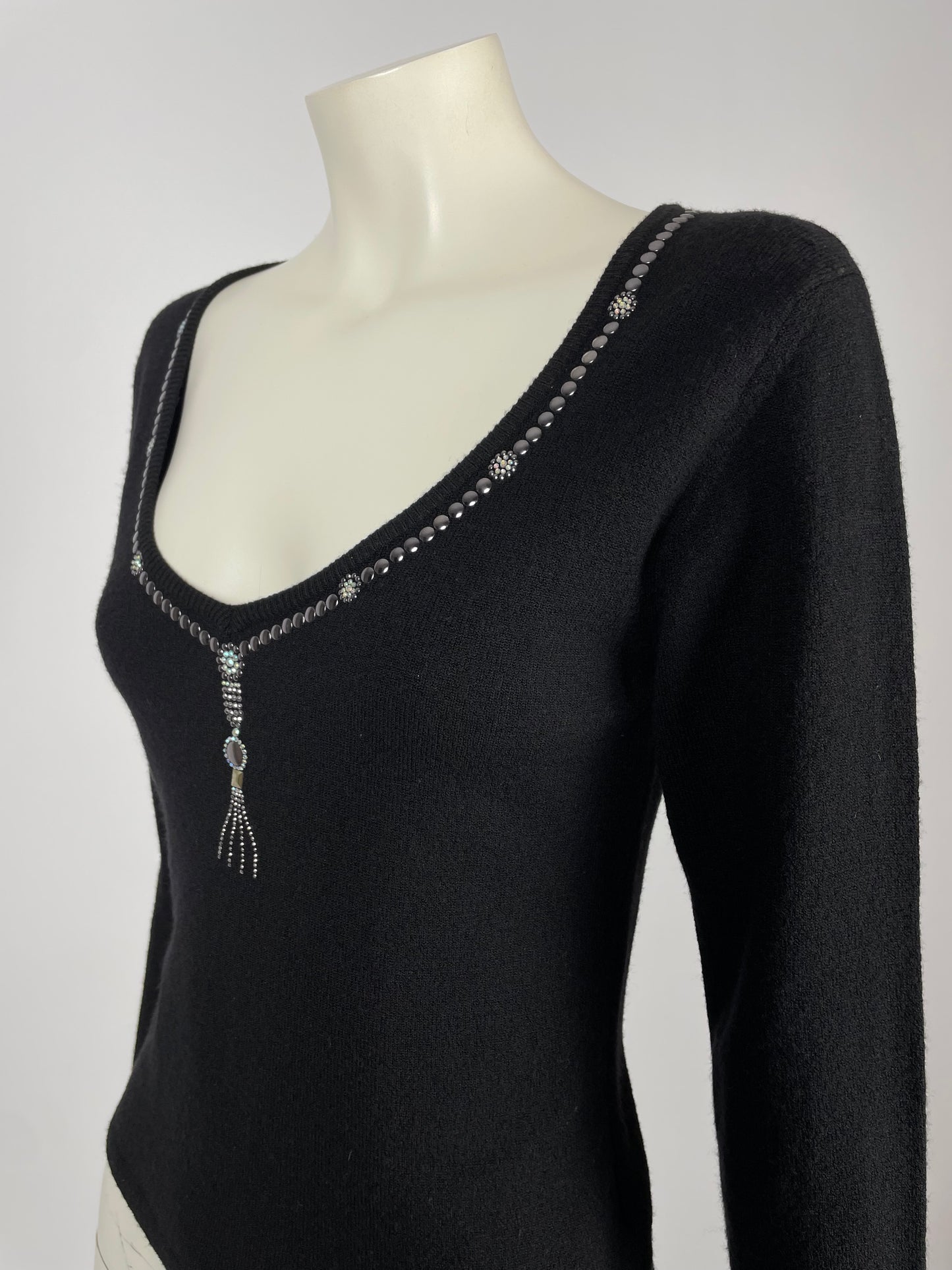 Claude Montana late 1990’s wide neckline top.