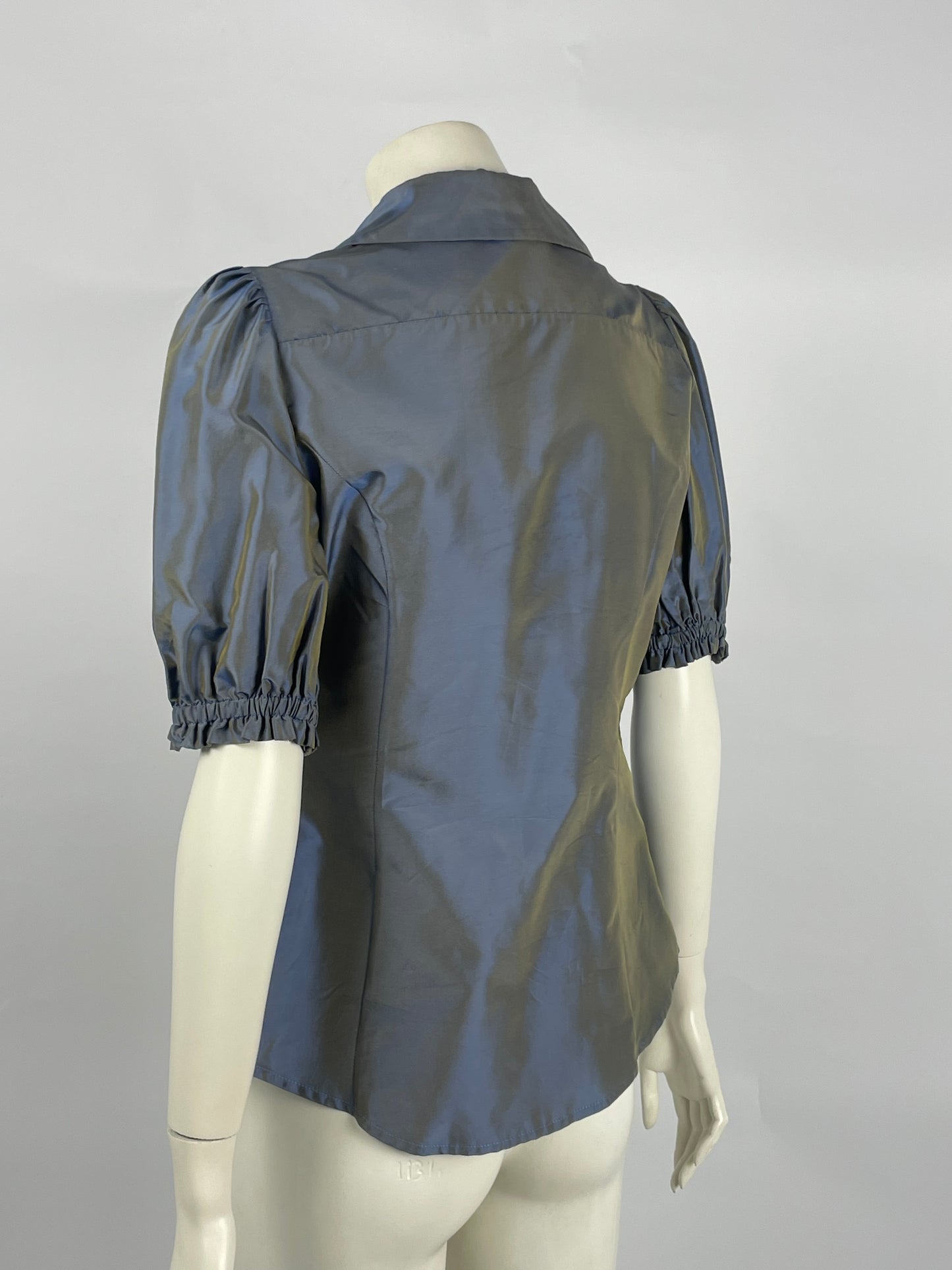 Moschino 2000’s Couture Satin ruffled shirt