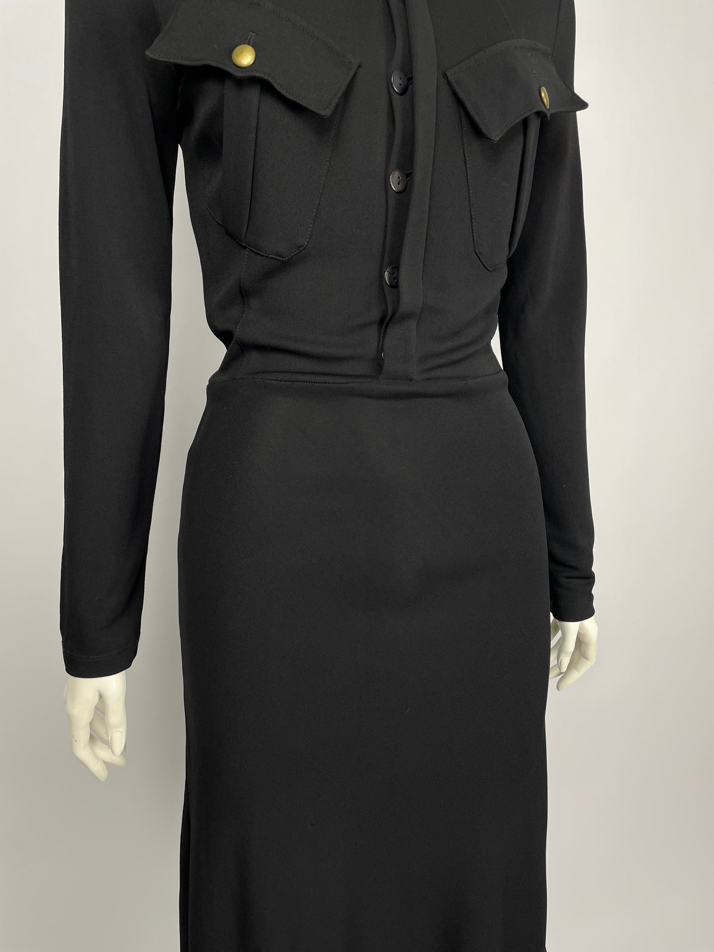 Jean Paul Gaultier 1990’s military maxi dress.