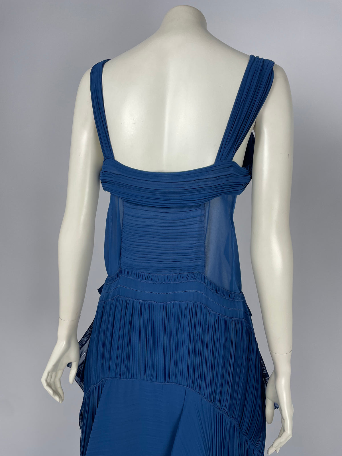 Chloé S/S 2014 blue pleats dress.