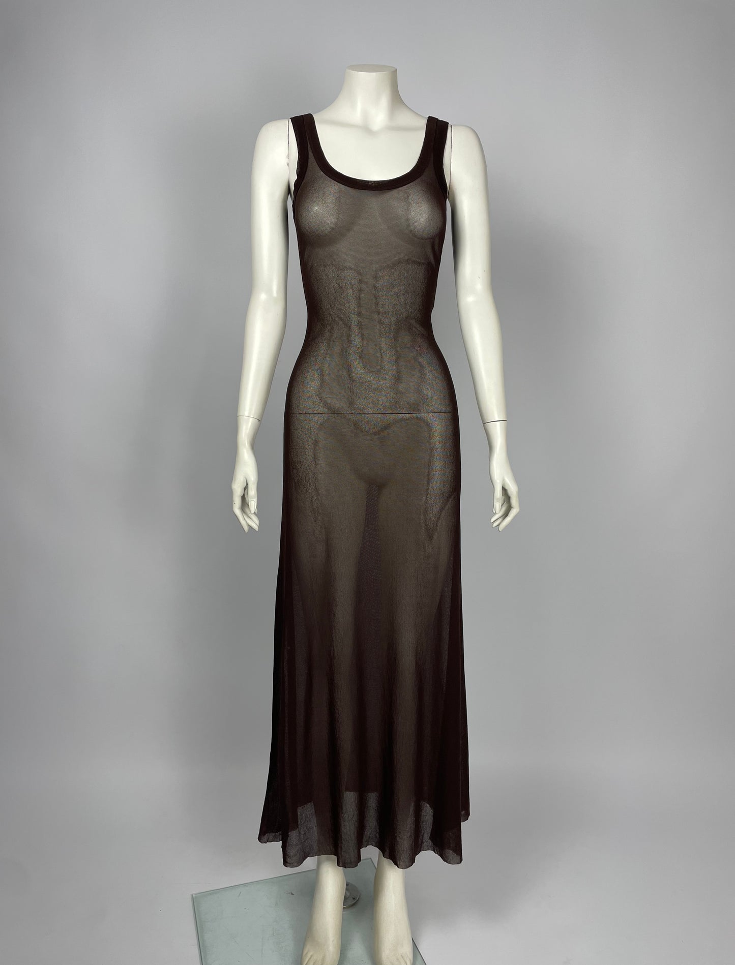 Jean Paul Gaultier mesh maxi dress