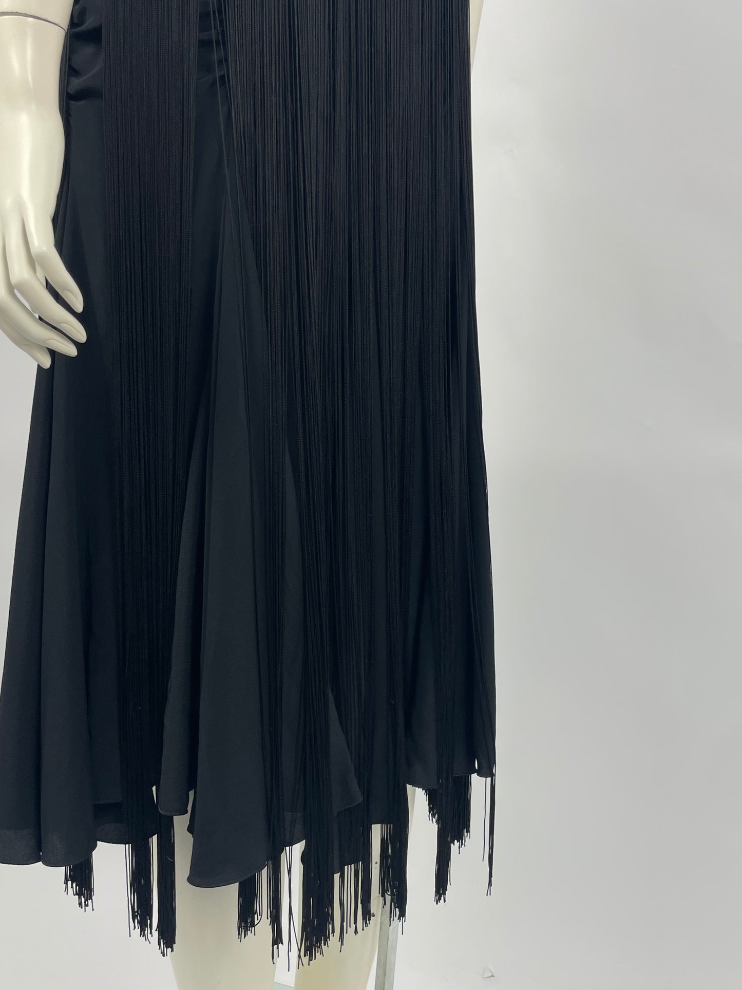 Emporio Armani 1990’s Fringes Gathered dress