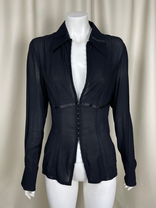 Costume National S/S 2003 Silk Shirt (L)