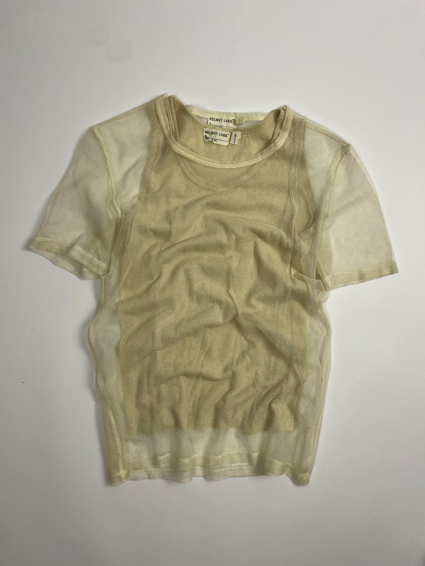 Helmut Lang S/S 1999 Mesh Twin Set