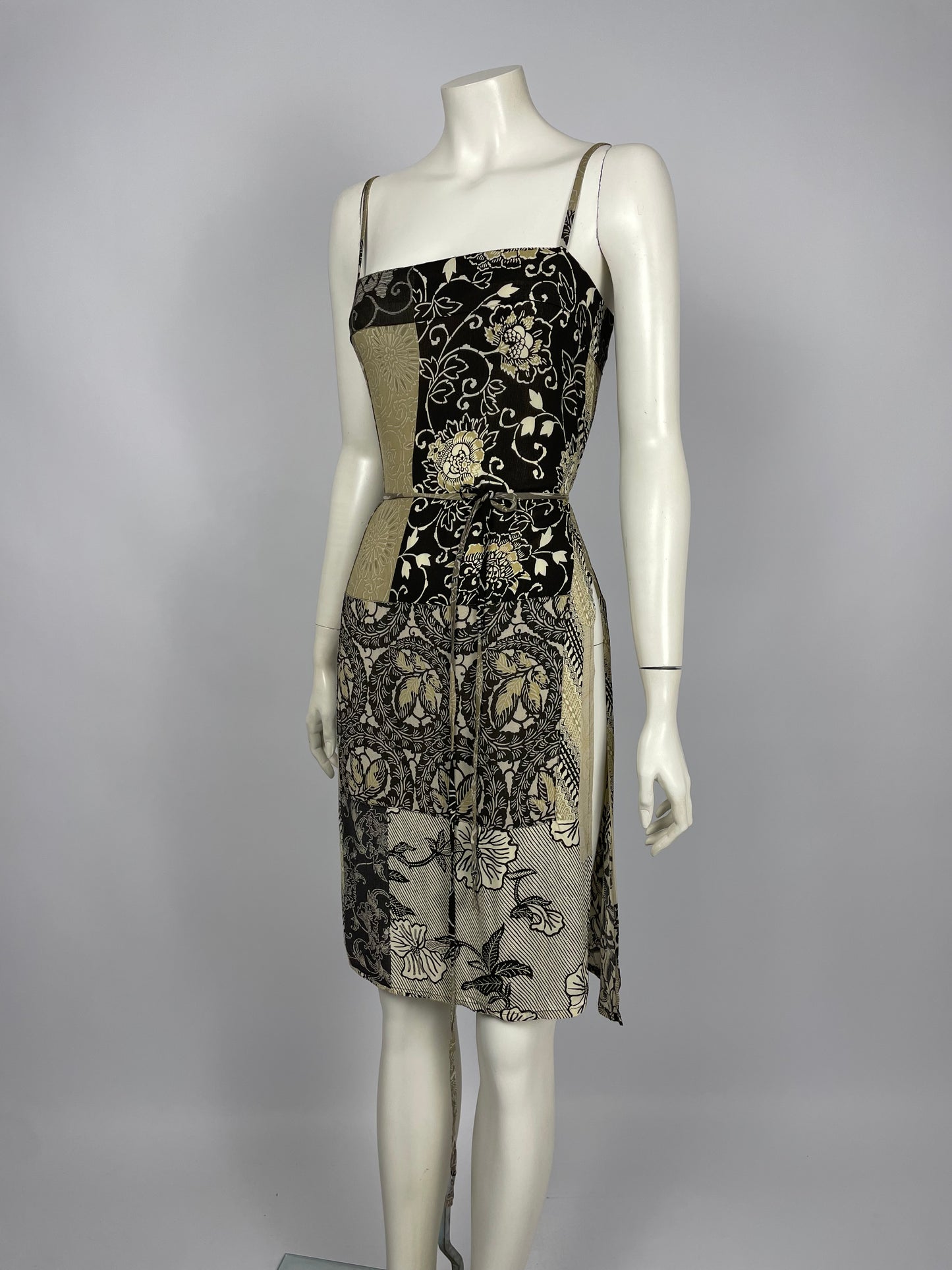 Kenzo 2000’s flower print bondage dress.