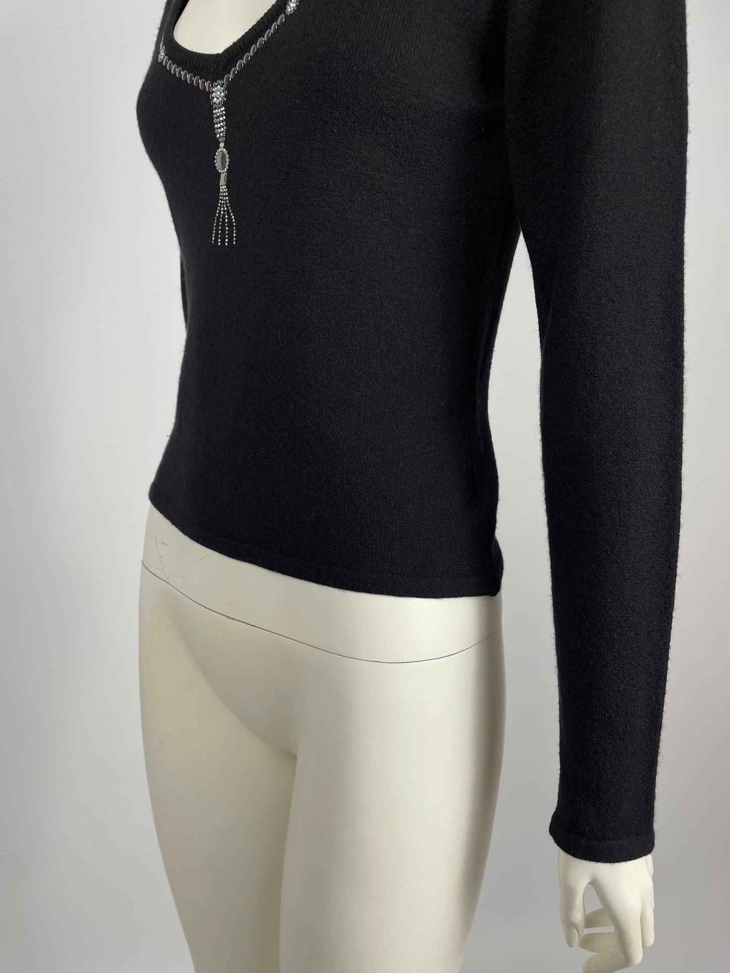 Claude Montana late 1990’s wide neckline top.