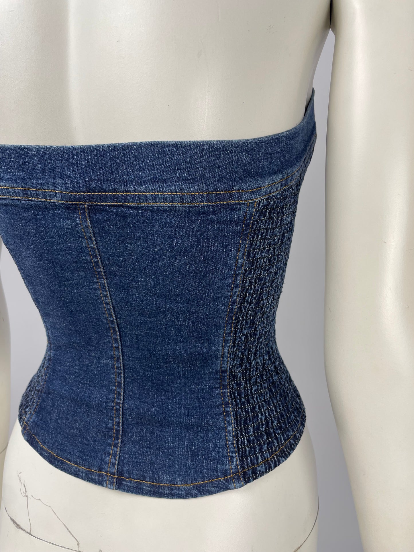 Plein Sud 2000’s denim bustier