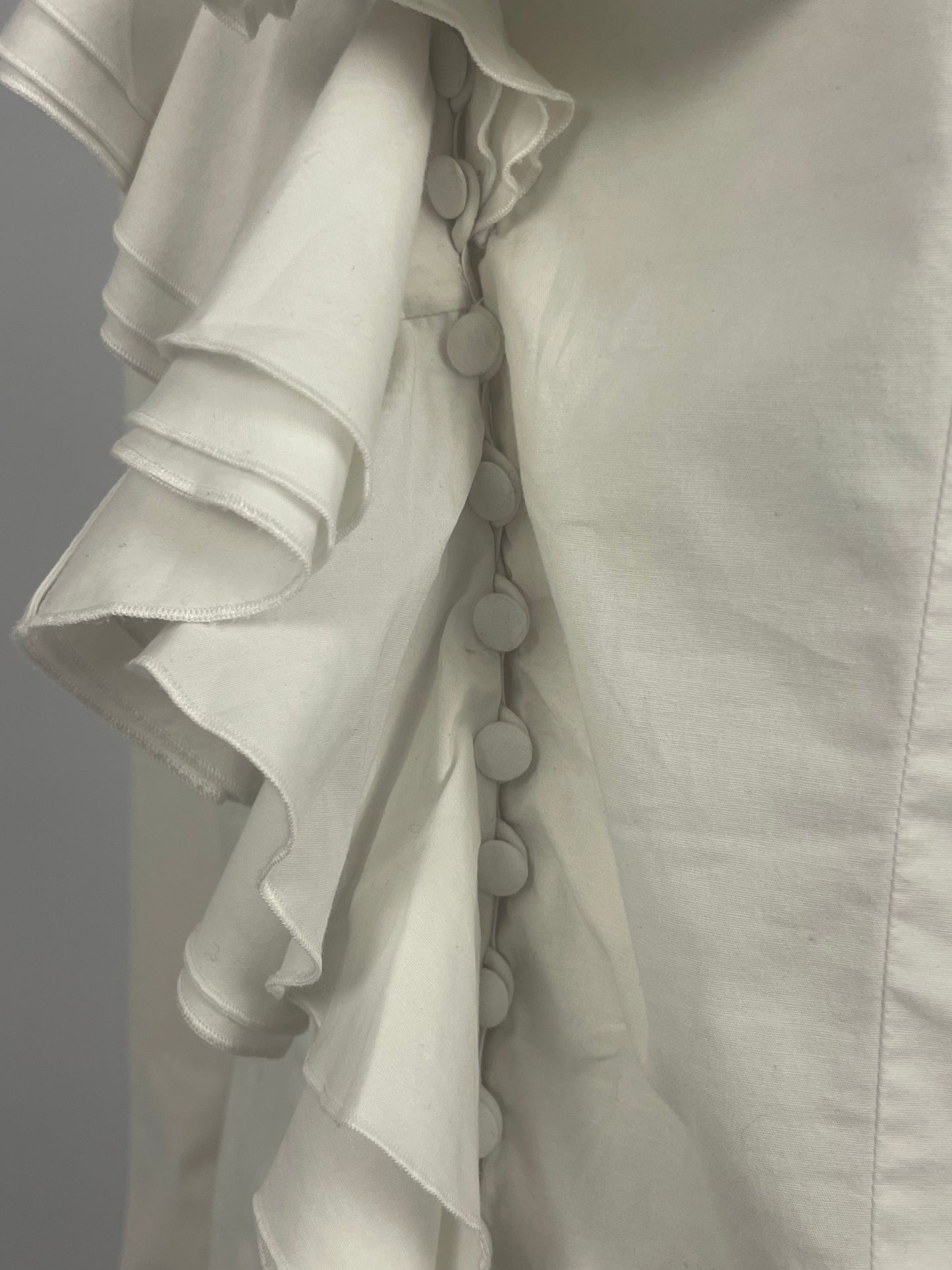 Dior by John Galliano F/W 2008 ruffled white chemise