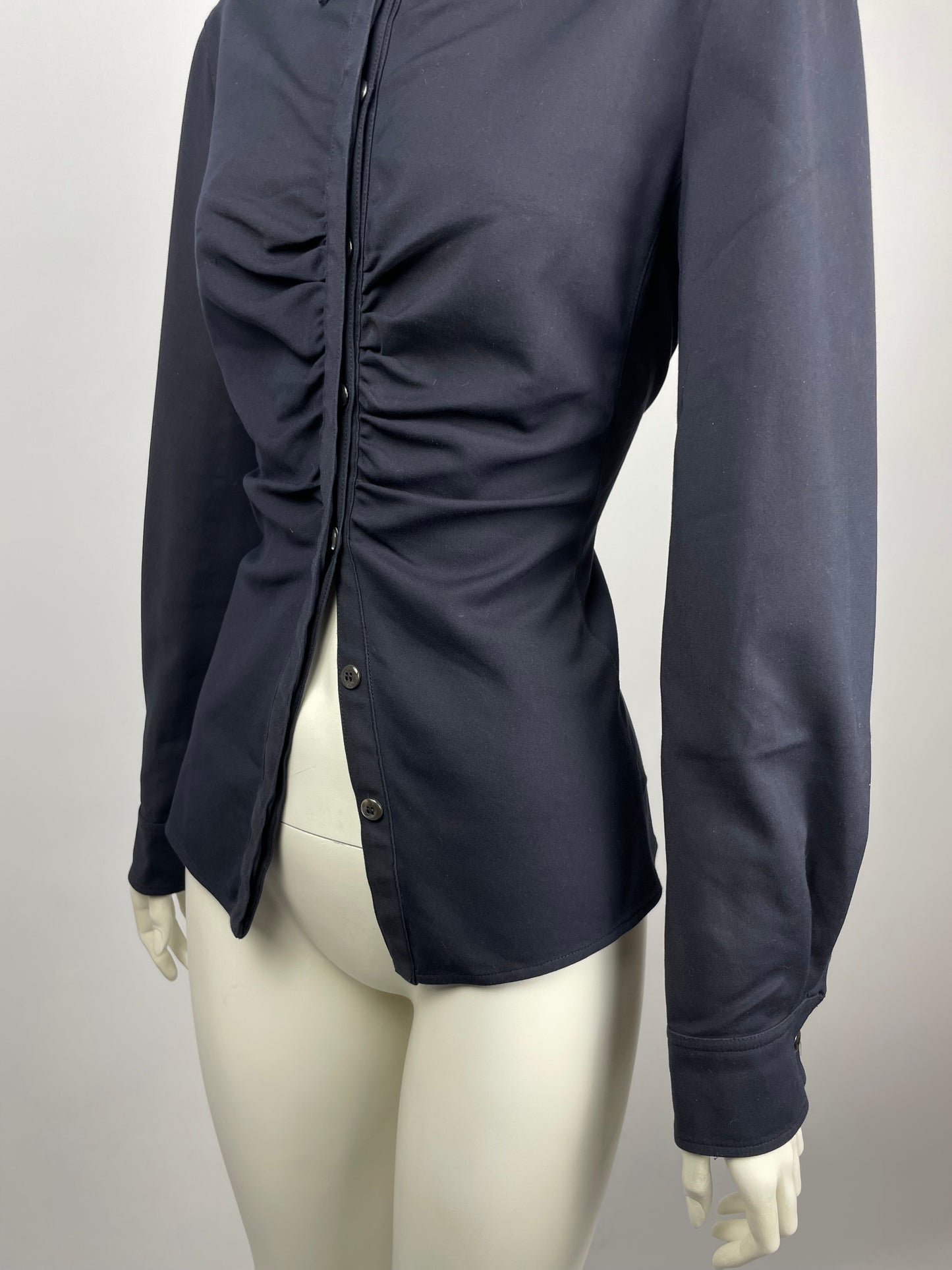 Armani Navy gathered jacket