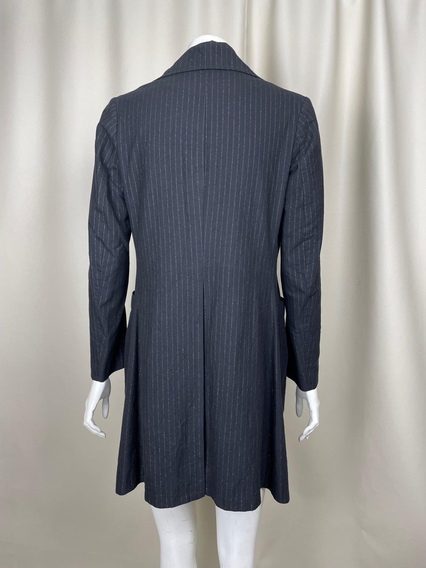 Yohji Yamamoto Pinstripe Long Blazer (M)