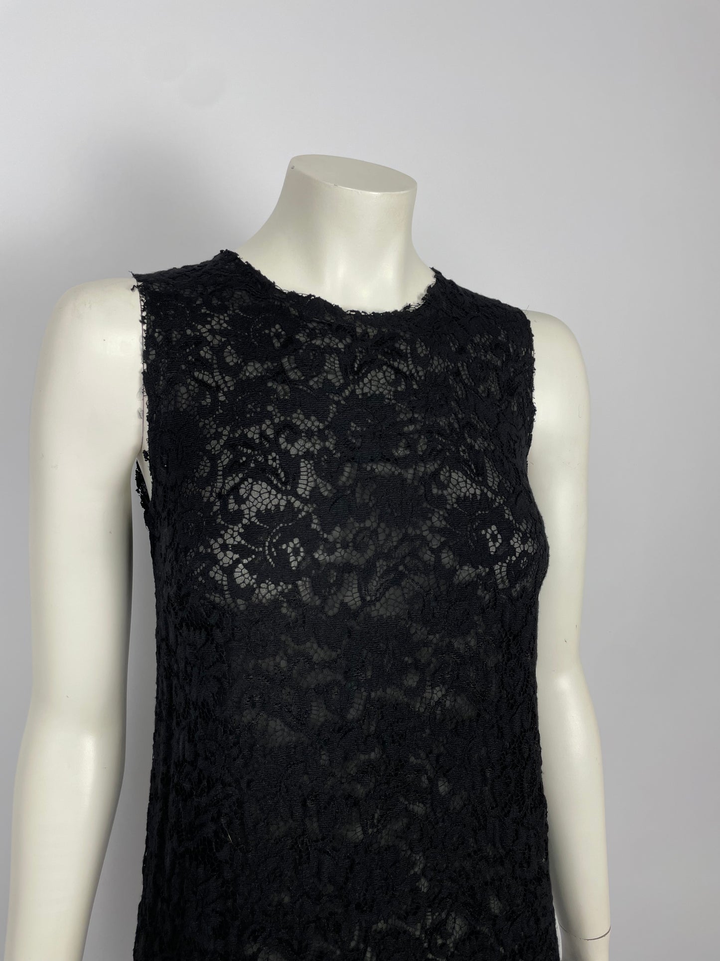 Dolce & Gabbana Lace & Tweed Dress