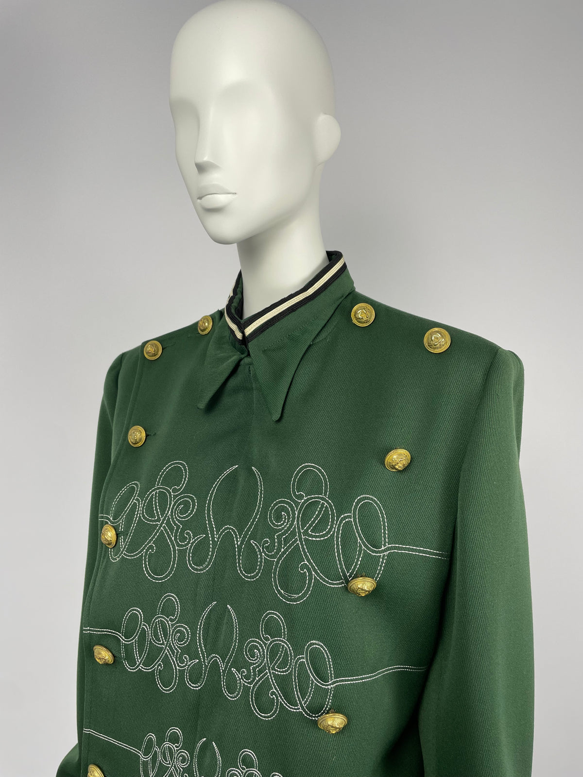 Marithe closed 1980's double breasted napoleon jacket