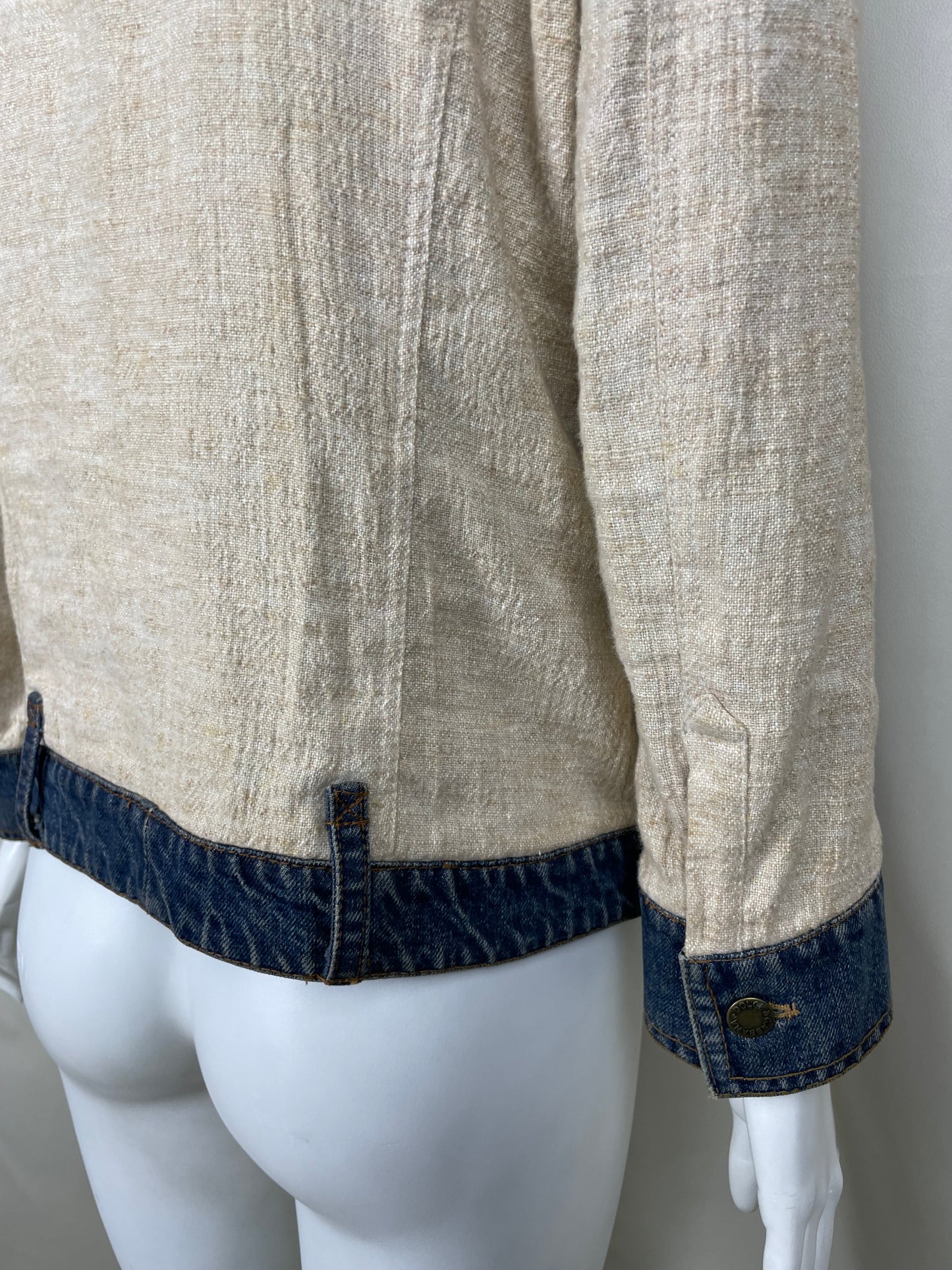 Dolce Gabbana Linen & Denim Jacket (M)